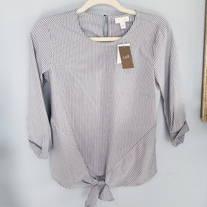 NWT J Jill Seersucker Blouse